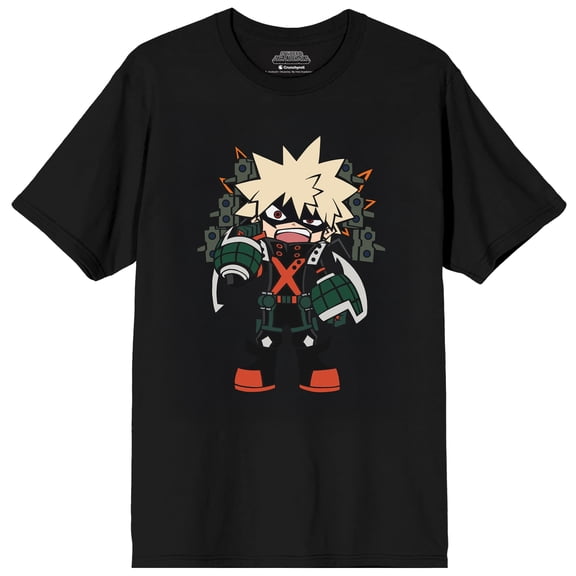 My Hero Academia Bakugo Chibi Short Sleeve Tee for Adults-Large