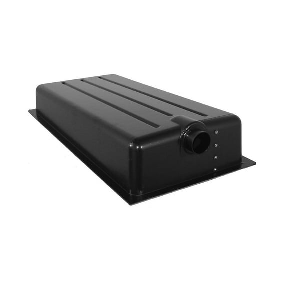 Icon Technologies 12369 - HT198-ED 25 gal. Center End Drain Waste Holding Tank with 3" Spigot and 4-Level Sensors (48"L x 24"W x 9"H)