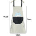 thumbnail image 2 of Aprons for Women with Pockets,Adjustable Bib Aprons, Waterproof Oil Proof Chef Apron Women for Kitchen BBQ Cooking Drawing Crafting, 2 of 5
