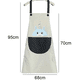 thumbnail image 2 of Delantales para mujer con bolsillos, delantales con pechera ajustable, delantal de chef impermeable a prueba de aceite para cocina, barbacoa, cocina, dibujo, manualidades, 2 of 5