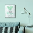 thumbnail image 3 of Stupell Industries My Whole Heart Blue Green Wood Textured Word Design Framed Wall Art by Jo Moulton, 3 of 3