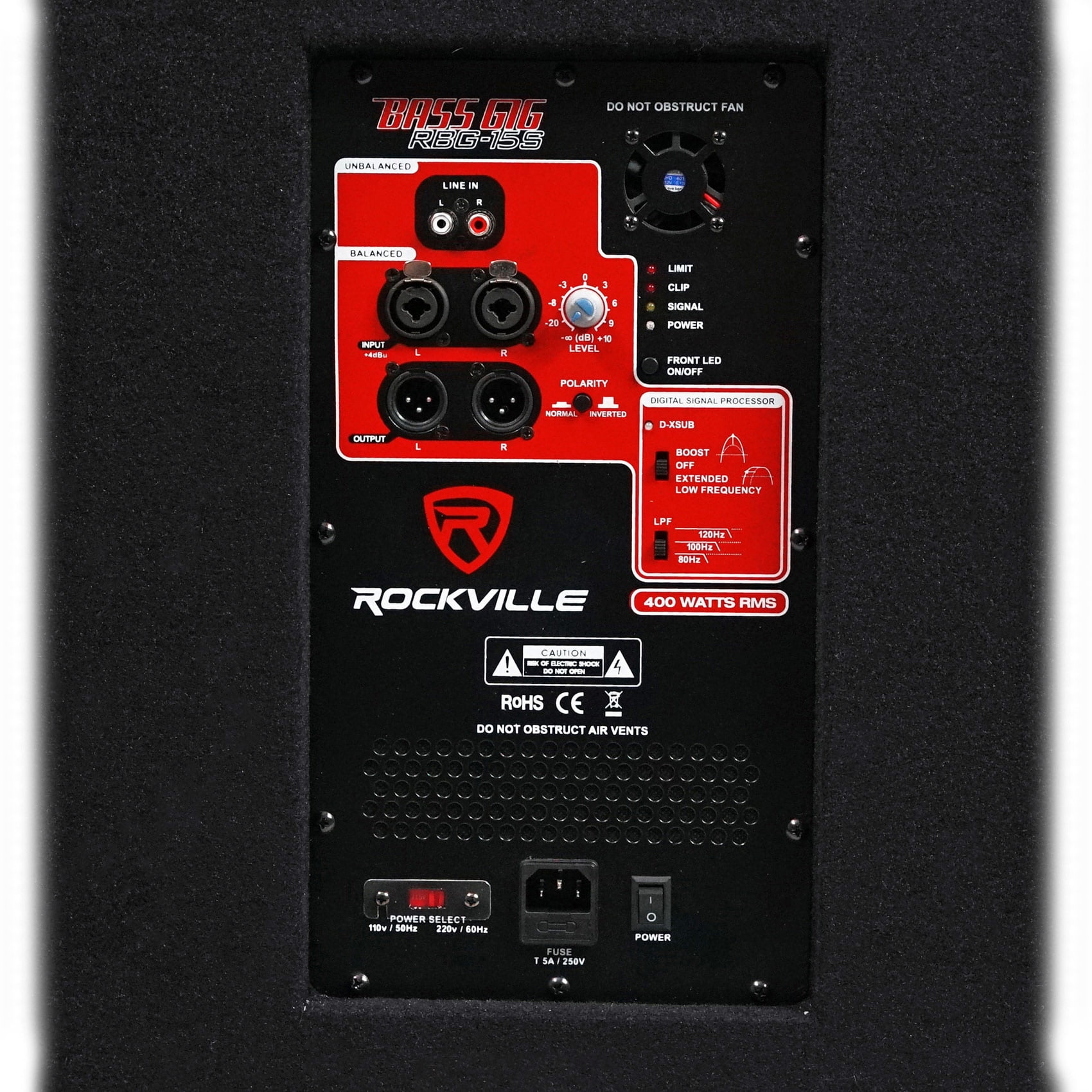 (2) Rockville RPG12 12" Active DJ PA Speakers+Dual Mount+15" Powered Subwoofer