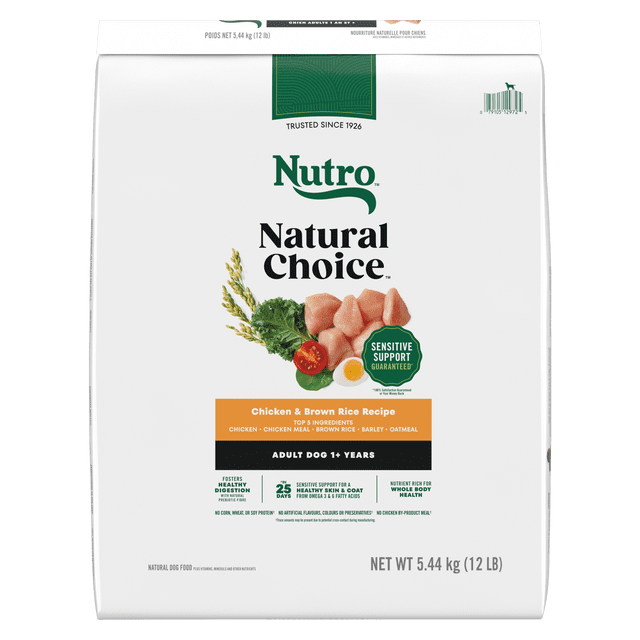 Nutro Natural Choice Adult Dry Dog Food Chicken & Brown Rice Recipe 5.44kg