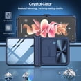 thumbnail image 2 of SOATUTO for Samsung Galaxy Z Fold 4 Case Built in Slide Camera Cover Premium Clear Heavy Duty Shockproof Coverage Protective Case Cover for Samsung Galaxy Z Fold 4 5G 2022 - Blue+Pink, 2 of 6