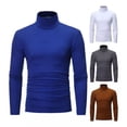 thumbnail image 3 of A Camisa De Fondo Simple Cuello Tortuga Manga Larga Hombres, 3 of 8