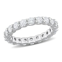Created Forever Women's 2-1/5 Carat T.G.W. Lab-Created Diamond 14kt White Gold Eternity Band