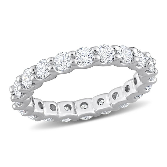Created Forever Women's 2-1/5 Carat T.G.W. Lab-Created Diamond 14kt White Gold Eternity Band