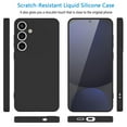 thumbnail image 3 of For Samsung Galaxy S25 Plus Case Silicone Cover, Tekcoo Shockproof Rugged Soft Gel Rubber Ultra Slim Protective Cover Anti-Scratch Microfiber Lining Cute Phone Case for Galaxy S25 Plus - Black, 3 of 10