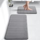 thumbnail image 1 of Juego de alfombras de baño de espuma viscoelástica Yimobra de 2 piezas, color gris, 1 of 6
