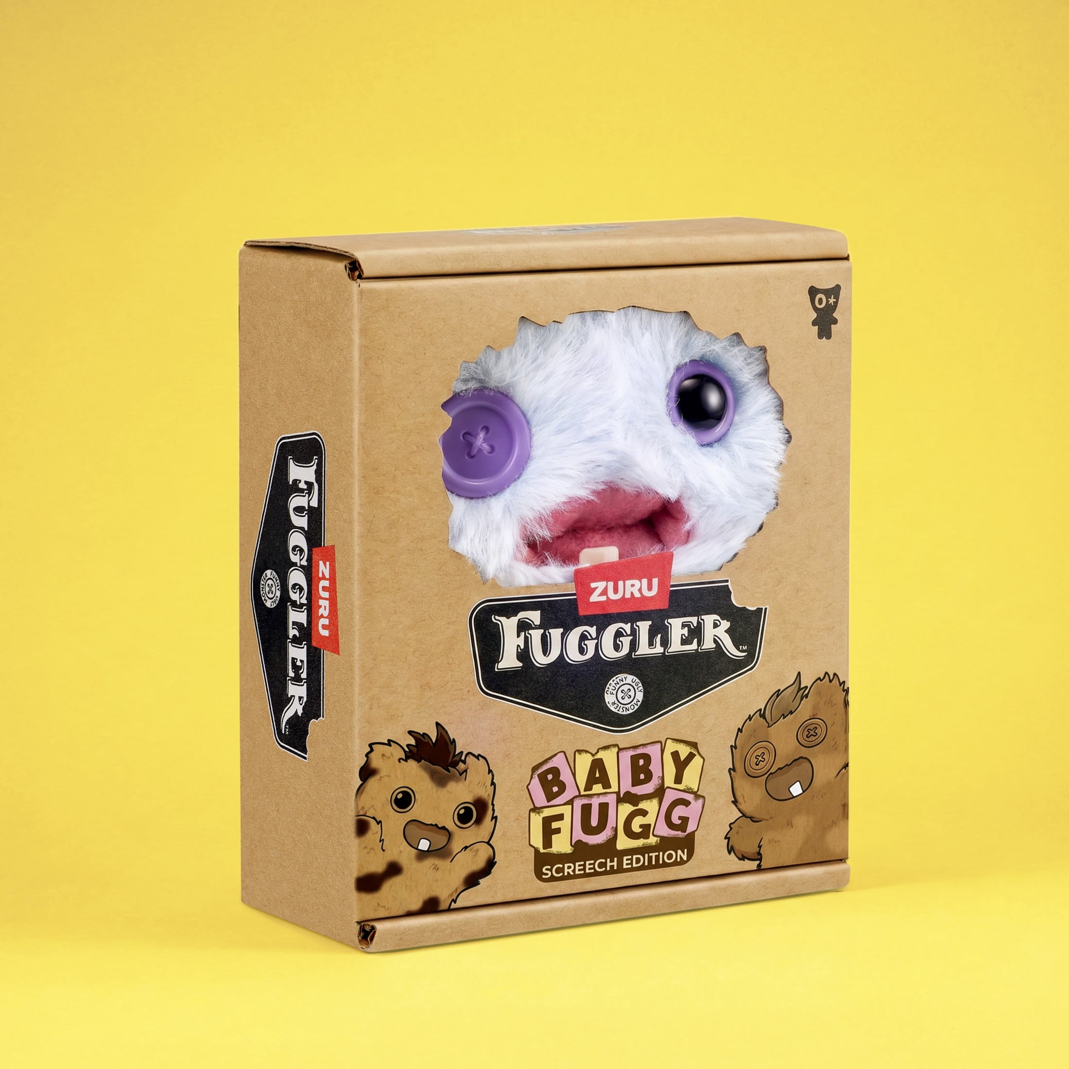 Fuggler Baby Fugg Screech Edition 3.5 Inch Plush Collectible Toy by ZURU Featuring Funny Ugly Monster Design with Mischievous Details, Perfect for Collectors and Fans of Weird Fun