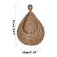 thumbnail image 2 of Wall Hanging Storage Basket | Hand-Woven Teardrop Mesh Pocket | Kitchen Fruit & Vegetable Organizer | Rope Wall-Mounted Holder | Space-Saving Home Decor, 2 of 3