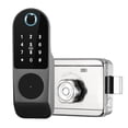 thumbnail image 2 of Cerradura de puerta inteligente, huella dactilar y pantalla táctil sin llave, Bluetooth seguro, fácil instalación, cerradura de puerta digital, ideal para el hogar, el apartamento, el hotel y la, 2 of 7