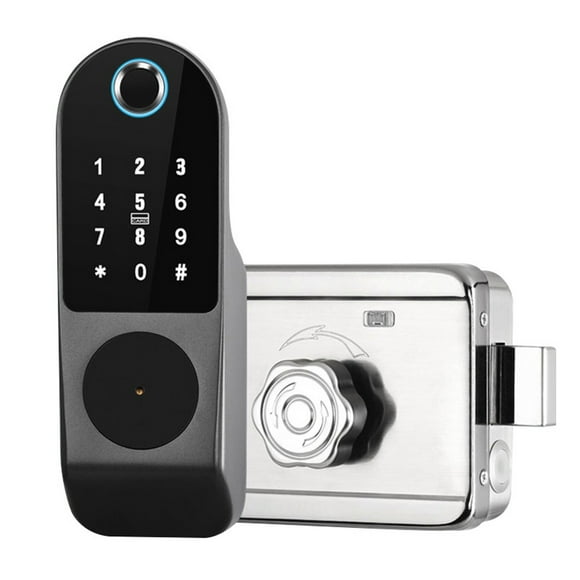Smart Door Lock,Smart Door Lock, Keyless Fingerprint and Touchscreen ,Secure Bluetooth, Easy Install, Digital Door Lock,Great for Home, Apartment, Hotel and Office,Smart Door Locks