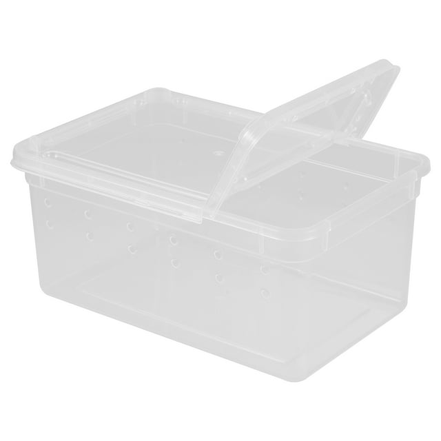 KAKOWELY Boîte Réutilisable pour Reptiles Boîte d'Élevage de Serpents Conteneur d'Alimentation pour Animaux, 5.83x"X3.94"X2.56 Pouces