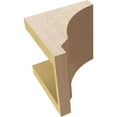 thumbnail image 6 of 6"W x 6"D x 6"H Wide Moab Rough Cedar Woodgrain TimberThane Corbel, Primed Tan, 6 of 6