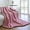 Pink, variant on Chunky Knit Blanket - Luxury Soft Cozy 40 * 50 Throw Blanket,100% Woven Blanket Rope Knot Throw Blanket for Couch, Sofa, Home Decor, Gift - Machine Washable (Cream, 40 * 50)