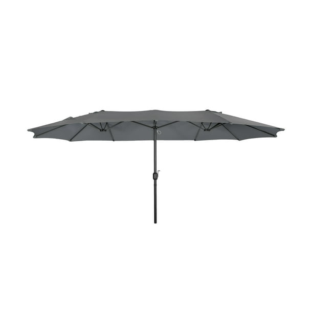 nakomelingen basketbal Inspireren 15 x 9 Ft Double Sided Outdoor Twin Patio Market Table Umbrella, Gray - Walmart.com nakomelingen basketbal Inspireren 15 x 9 Ft Double Sided Outdoor Twin Patio Market Table Umbrella, Gray - Walmart.com