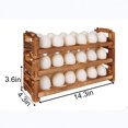 thumbnail image 3 of Quanmin 3 Layers Wooden Egg Holder, Stackable with 36 Firewood Egg Collecting Rack,Countertop Storage Rack,Kitchen Storage for All Ages, 3 of 7