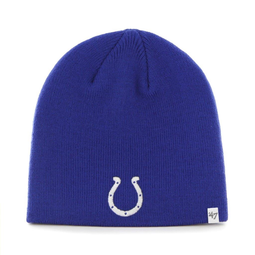Indianapolis Colts Blue Cuffless Knit Beanie Hat Cap by '47 Brand