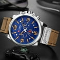 thumbnail image 2 of CURREN 8314 Men Watch Quartz Brand Watch Wristwatch Calendar Hour Minute Time Display Leather Watch, 2 of 7