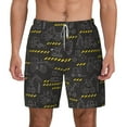 thumbnail image 3 of Uemuo Retro Excavator Pattern Mens Swim Trunks Quick Dry Board Shorts with Mesh Lining, Stretch Beach Shorts Quick Dry No-Chafing Board Shorts-Medium, 3 of 9