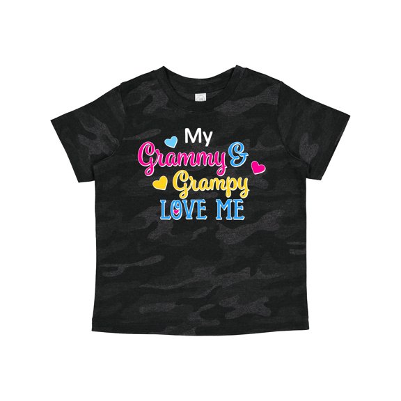 Inktastic My Grammy and Grampy Love Me with Hearts Boys or Girls Toddler T-Shirt