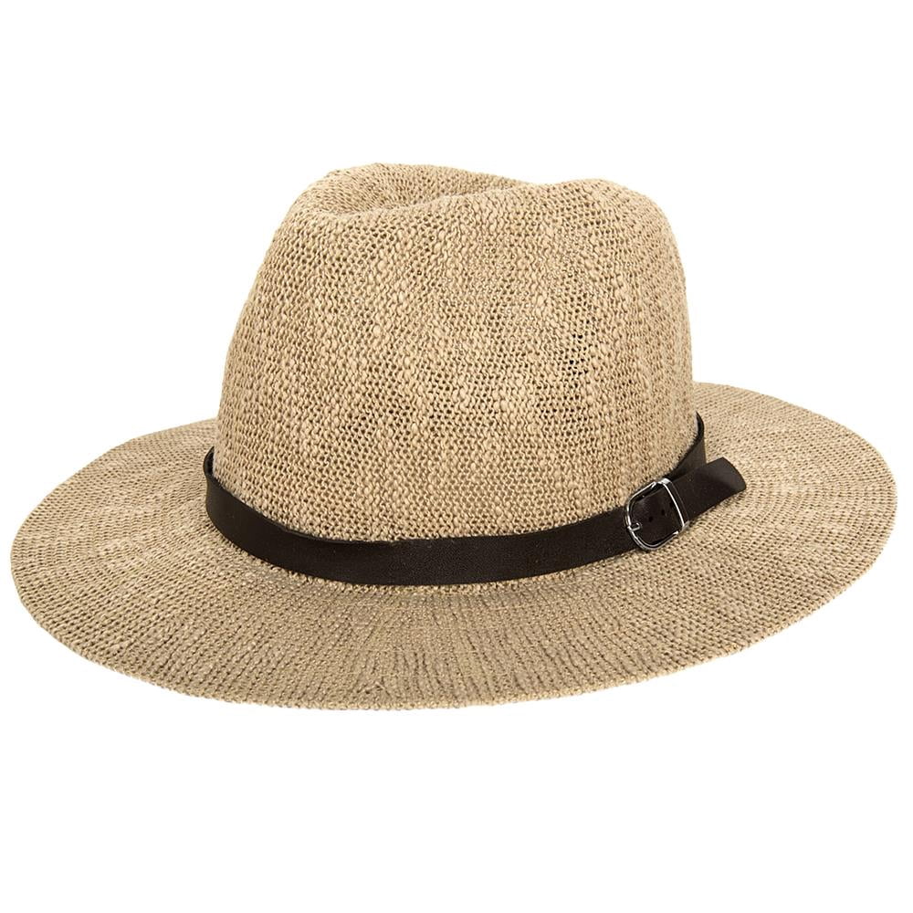 Coral Jones Women's Floppy Straw Hat and Foam Flip Flop Sandals Set US Women's Shoe Sizes 7-10