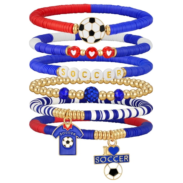 Set de pulseras para fanáticos de la Copa Mundial de Fútbol 2026 doubgood