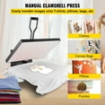 thumbnail image 2 of VEVOR Heat Press 16x24, 1700W Power Heat Press Machine, Fast Heating, High Pressure Heat Press Machine for T-Shirt, Digital Industrial Sublimation Printer for Heat Transfer Vinyl, Easy to Use, Black, 2 of 9