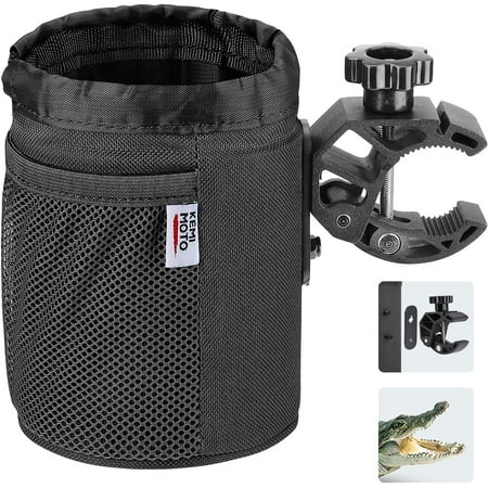KEMIMOTO Motorcycle Cup Holder, Durable Motorcycle Drink Holder with 0.6"-1.5" Alligator Clamp, Fits Any Motorcycle, ATV/UTV, Scooter, Boat, Kayak, Bike, or Walker