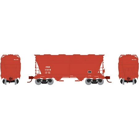 Athearn N Scale ACF 2970 Covered Hopper ITGX (Bright Red) #11518