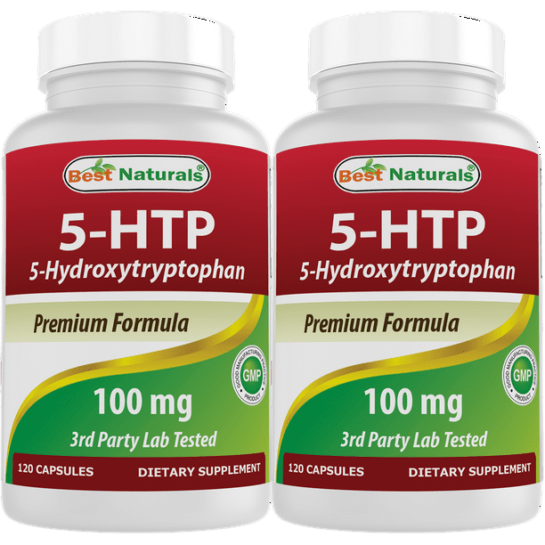 2 Boîtes de Best Naturals 5-HTP 100 mg 120 Gélules