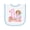 White and Light Blue, variant on Inktastic Fairy Birthday Girl One Baby Terry Cloth Bib