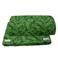thumbnail image 4 of Exotic Foot Rest, Clutter of Banana Leaves Paradise Plantation Foliage Scene, Non-Slip Backing Adjustable Ergonomic Memory Foam Leg Support for Office, Fern Green Hunter Green, by Ambesonne, 4 of 5