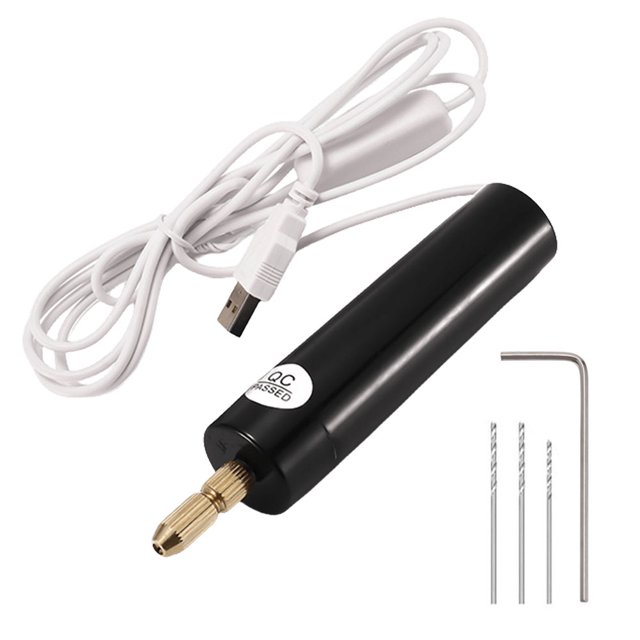 Taladro eléctrico rotativo 07-12 mm Mini taladro eléctrico herramienta de bricolaje para manualidades de madera portátil