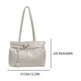 thumbnail image 2 of Bolso de viaje de moda de PU para mujer bolso de mano elegante con decoración de mariposas bolso Hobo de hombro, 2 of 6