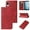 Red, variant on For Sharp Aquos Sense 3 Plus Magnetic Closure Leather Phone Case