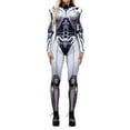 thumbnail image 1 of Combinaison Serrée à Manches Longues Imprimée Numérique Décontractée pour Événements Uniques pour Femmes Halloween, 1 of 3