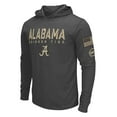 thumbnail image 2 of Men's Colosseum Heather Black Alabama Crimson Tide Team OHT Military Appreciation Long Sleeve Hoodie T-Shirt, 2 of 4