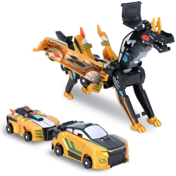 Juguete de coche Transformation Dinosaur Hjhyqex 2 en 1 para niños