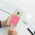 thumbnail image 2 of Phone Case 2pcs Cell Phone Pocket Self Adhesive Holder Stick On Wallet Sleeve with Adhesive Id Credit Case Pouch Smartphones, 2 of 5
