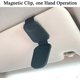 thumbnail image 4 of SZTXJ Sunglasses Holders (Black)for Car Sun Visor, Magnetic Leather Glasses Eyeglass Hanger Clip for Car, Ticket Card Clip Eyeglasses Mount, Car Visor, 4 of 5