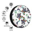 thumbnail image 4 of Sikiie Dinosaur on Excavator2 PVC Leather Spare Tire Wheel Cover Spare Tire Cover, for Car Truck SUV Camper Trailer Universal Fit(14-17in)-16 inch, 4 of 6