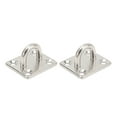 thumbnail image 1 of Boat Square Pad Eye Stainless Steel 2pcs Ceiling Hook Square Pad Eye Plate Yacht Marine Deck SS Pad Hardware, 1 of 8