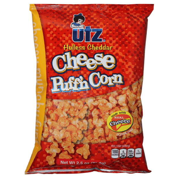 Utz Cheese Puff'n Corn Chips, 2.5 Oz.