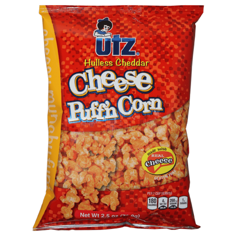 Utz Cheese Puff'n Corn Chips, 2.5 Oz.