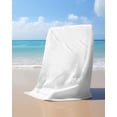 thumbnail image 4 of White Beach Towels Oversized Super Absorbent, Modern Minimalist Pure Soild Color Lightweight Bath Towel Quick Dry Sets For Bathroom/Pool/Rv Camping/Beach Play/Gym Room/Picnic 23"x47", 4 of 8