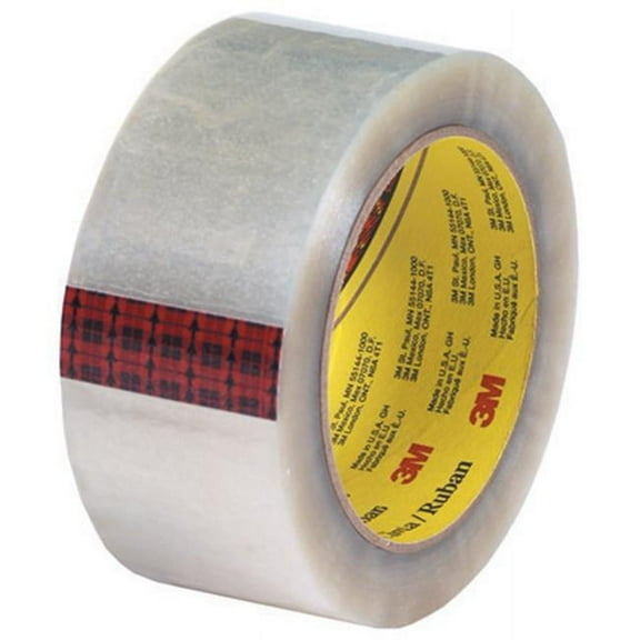 2 in. x 110 yds. Clear 3M- 313 Carton Sealing Tape - Clear - 2 in. x 110 yds.