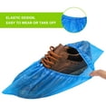 thumbnail image 3 of Yirtree Shoe Covers Disposable 200PCS Disposable Shoe Boot Covers Waterproof Non Slip Shoes Protectors Covers Durable Boot&Shoes Covers,One Size Fits All,Blue, 3 of 8