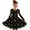 Black-1, variant on Girls Christmas Dress Swing Long Sleeve Dress Printed Tea-Party Xmas Dresses Casual A-Line Fall Dresses, Black, 4 Years